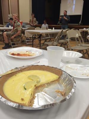 Boy Scouts spaghetti dinner and bake sale.