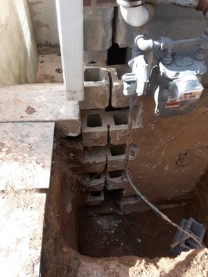 Foundation Block Wall Replacement