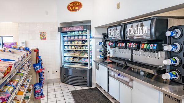 refreshments section