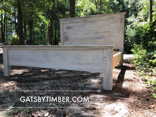 Custom handmade bed frames Atlanta Georgia www.Gatsbytimber.com