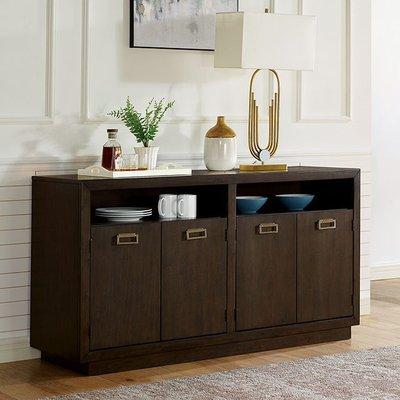 Server
*Color: Dark Walnut 
Type: metal, solid wood, wood veneer