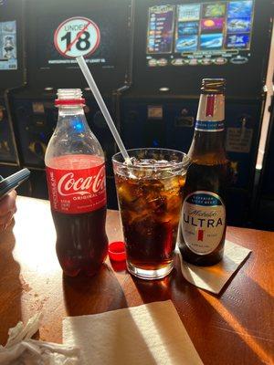 coke and beer