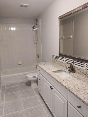 After renovation with granite countertops