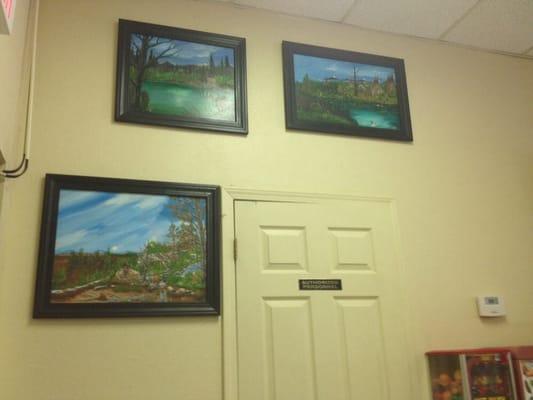 Great handcrafted pictures by local Bill H on display