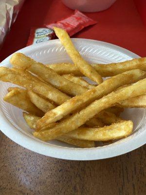 Best french fries I have ever had!  Light and crispy and piping hot. Highly recommended.  French Fries