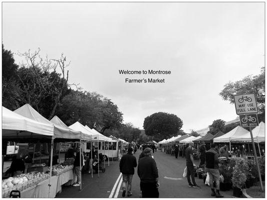 Welcome to Montrose Farmer's Market. #BnWPhoto #SundayMarket