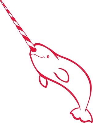 Peppermint narwhal logo