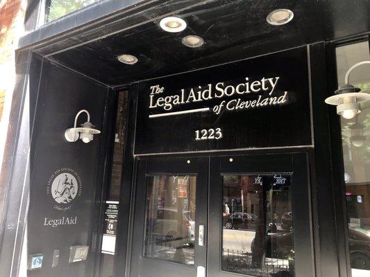 14 September 2019 - outside the Legal Aid Society of Cleveland.