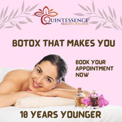 Ever tried botox? This deal is for you! $187 for 20 units!

Book Now   - 
https://book.mypatientnow.com/practice/nVwhh3