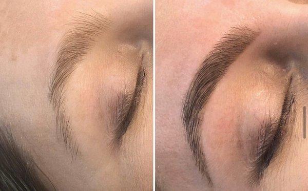 Eyebrow tinting