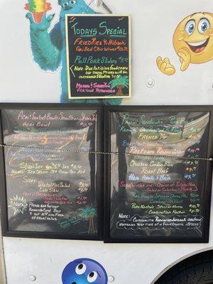 Menu 6/21/21, price increase 7/1/21