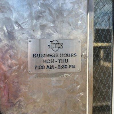 Business Hours