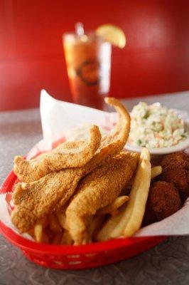 Catfish Basket at Soul Fish Cafe!