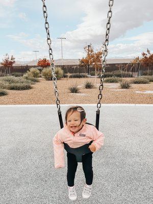 Fun on the swings