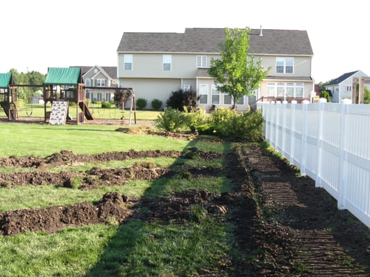 Installing a french drain