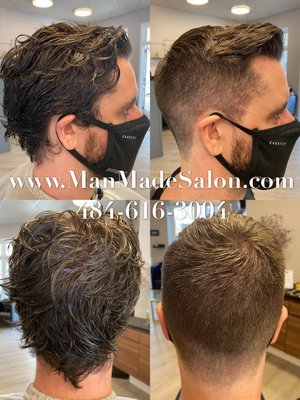 Men's haircut by hairstylist: Angelia