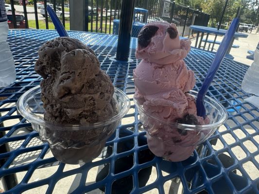 Chocolate pecan and Black Cherry