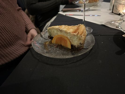 Special bourbon cheesecake