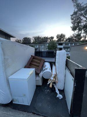 overflow dumpster clean out.