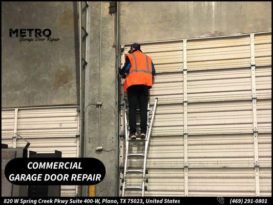 Commercial Garage Door Repair, Plano TX.