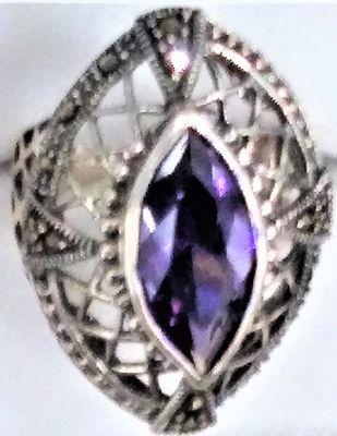 Sterling Silver Gemstone Ring