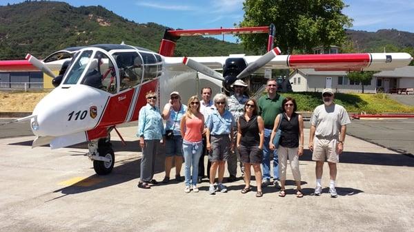 Flyout to Ukiah - the group - July 2014