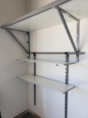 Monkey Bar Storage Shelving with a drop down Adjustable Shelving System