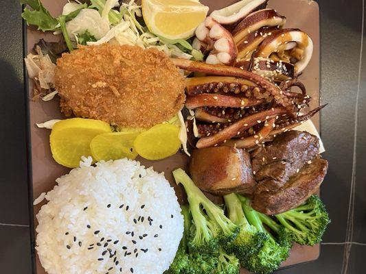 Teriyaki Squid Bento