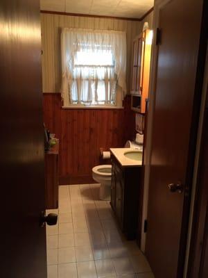 This is our old bathroom.