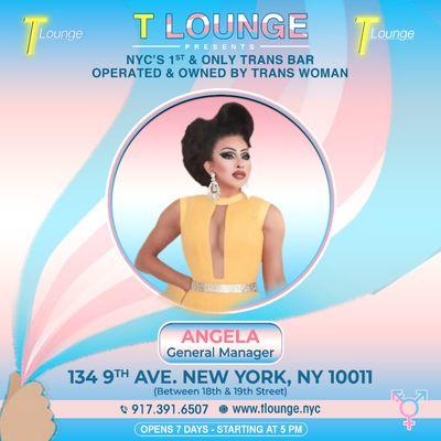 NYC's first and only trans bar owned and operated by trans women. TLOUNGE 134 9thave NYC 10011 TSbar