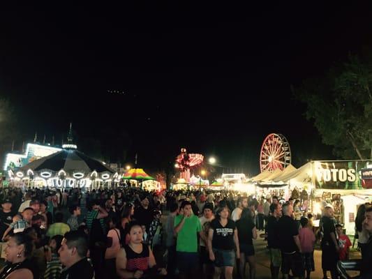 Night time at the Tulare county fair