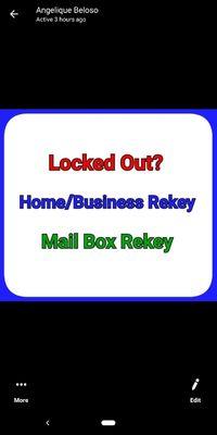 This is  what we do the most home Rekeying & Business Rekeying & Mail box Rekeying