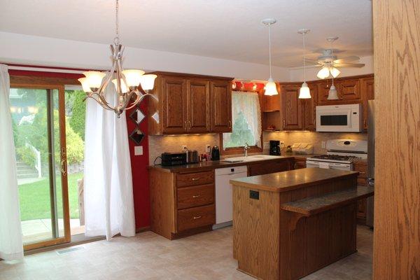 Custom cabinets kitchen updated recently