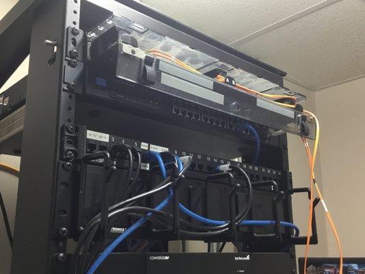 Network Equipment Rack Install