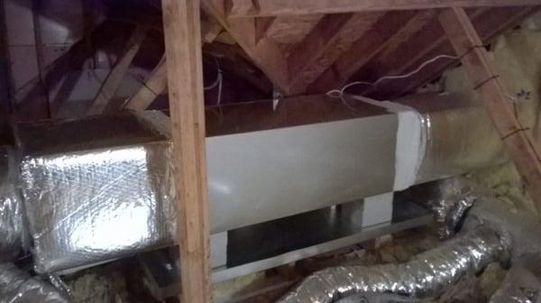 Air Handler w/ new duct extensions