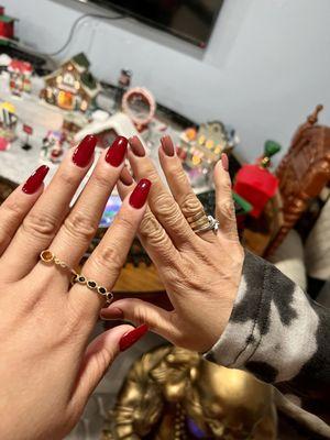 Mom and I got our nails done for Mom's birthday!