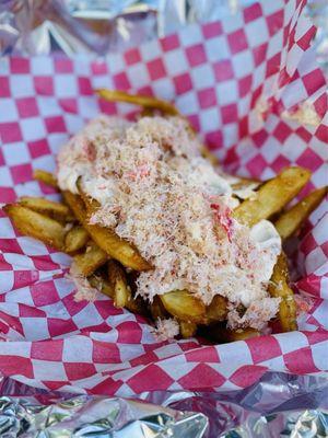 Crab garlic fries