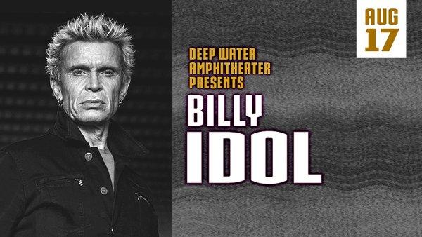 Billy Idol is performing at Mill Bay Casino's Deep Water Amphitheater on August 17!