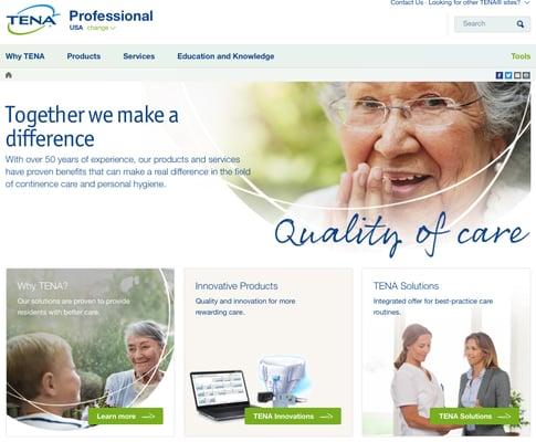 TENA® Professionals Resource Website. www.tenaprofessionals.us/professionals/