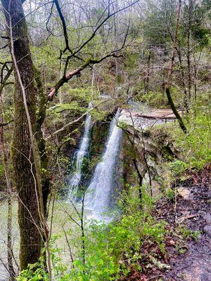 On the way to the top of the waterfall