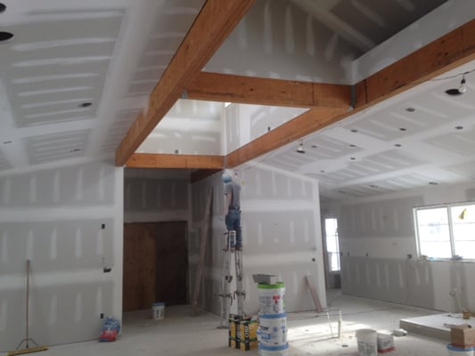 Drywall in a residential home