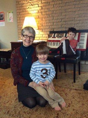 Special Day, Jack, age 3, begins his piano lessons...finally!