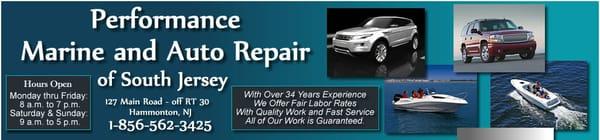 Performance Marine and Auto Repair of South Jersey