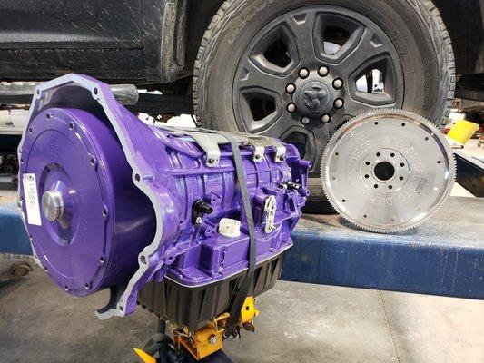 ATS Diesel Performance Transmission with Billet Flexplate.