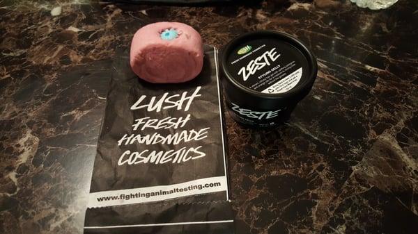 Bubble bar and Zeste styling gelly