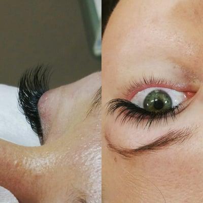 Lash extensions with Jess