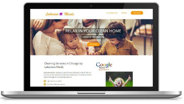 Website for house cleaning business