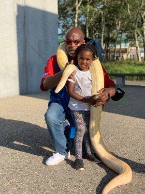 Got to meet a boa in Battery Park!