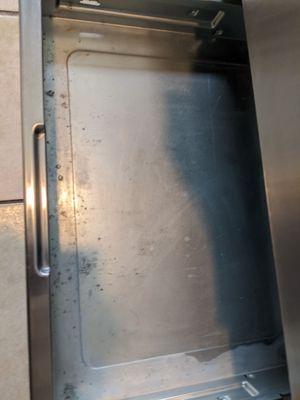 After photo of oven baking tray