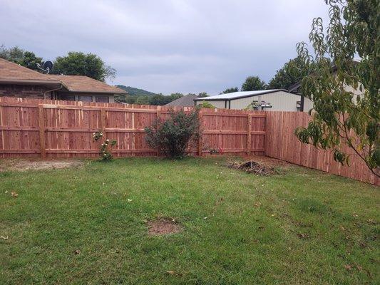 1x5x6' Eastern Red Cedar Fence